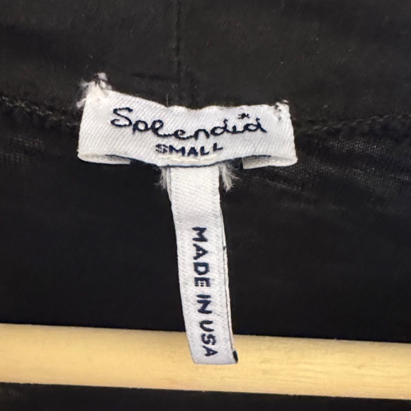 Splendid Black Long Sleeve V-Neck Top - Picture 3 of 7